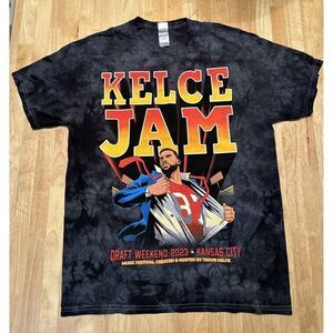 Travis‎ Kelce Jam Concert T-Shirt Kansas City Chiefs 2023 Draft Weekend Size L